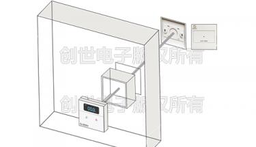 余压探测器与气管座安装连接示意图